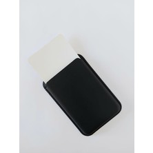 Decopratic Magsafe Leather Wallet Siyah