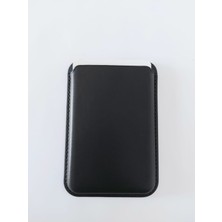 Decopratic Magsafe Leather Wallet Siyah