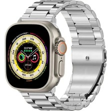 Eco Center Apple Watch Seri 2 3 4 5 6 7 8 Uyumlu 42 44 45 49 mm Metal Kordon Metalkordon