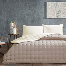 Taç Donna Sleeper Çift Kişilik Yorgan Seti Kahve