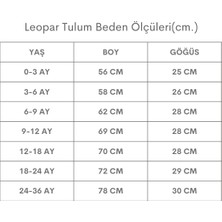 Parla Kids Kız Çocuk Leopar Yakalı Çıtçıt Detaylı Tulum Salopet