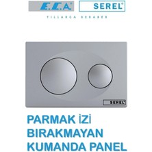 E.C.A Gömme Rezervuar Paneli P40 Mat Krom P400180