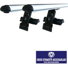 Cross Oto Aksesuarları Cross Volkswagen Polo Mk5 (2009-2016) ile Uyumlu Oluksuz Tip Ara Atkı Portbagaj Taşıyıcı