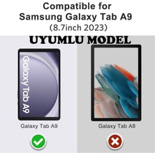 M.TK Moveteck Samsung Galaxy Tab A9 8.7 Inç Ekran Koruyucu Şeffaf Cam Nano Esnek Kırılmaz Ekran Camı (SM-X110)
