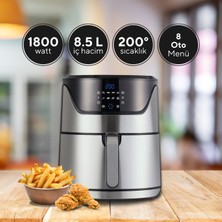 Kumtel Inox Digital Fastfryer (Yağsız Fritöz Airfryer) HAF-08