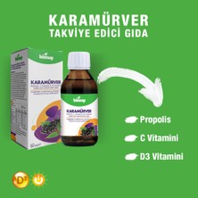 Hünnap Karamürver, Propolis, C Vitamini Ve D3 Vitamini İçeren Sıvı Takviye Edici Gıda 150 ml