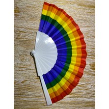 Artı Bir Bodrum Gökkuşağı Yelpaze Renkli ve Hafif Yapısıyla Sıcak Yaz Günlerinde Serinletici Aksesuar