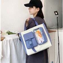 Turty Kız Okul Çantası Büyük Kapasiteli Çocuk Sırt Çantası Kalem Çantası Tote Çanta (Yurt Dışından)