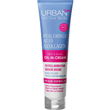 URBAN Care Hyaluronik Asit& Kuru ve Cansız Saçlara Özel Durulanmayan Bakım Kremi-Vegan-150 ML