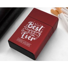 BK Gift Kişiye Özel Isimli Kırmızı Metal Sigara Tabakası