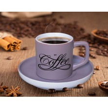 BK Gift Mat Gri Renk Türk Kahvesi Fincanı-2