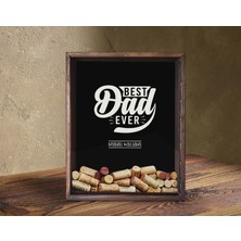 Bk Gift Kişiye Özel Isimli Babalar Günü Tasarımlı Bira Kapağı Koleksiyonu Ahşap Kumbara-13, Ev Hediyesi, Babaya Hediye