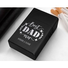 BK Gift Kişiye Özel Isimli Siyah Metal Sigara Tabakası0