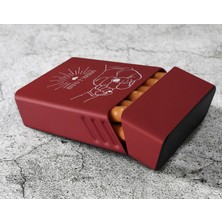 BK Gift Kişiye Özel Isimli Kırmızı Metal Sigara Tabakası