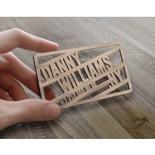 Bk Gift Kişiye Özel Ahşap Lazer Kesim Kartvizit (10 Adet)-7, Özel Ahşap Kartvizit, Kişiye Özel Kartvizit, Logolu Kartvizit, Lazer Kesim Ahşap Kartvizit