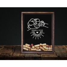 Bk Gift Kişiye Özel Isimli Babalar Günü Tasarımlı Bira Kapağı Koleksiyonu Ahşap Kumbara-9, Ev Hediyesi, Babaya Hediye