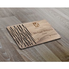 Bk Gift Kişiye Özel Logolu Ahşap Lazer Kesim Kartvizit (10 Adet)-11, Özel Ahşap Kartvizit, Kişiye Özel Kartvizit, Logolu Kartvizit, Lazer Kesim Ahşap Kartvizit