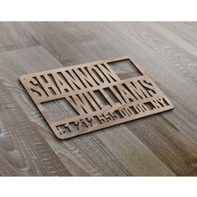 Bk Gift Kişiye Özel Ahşap Lazer Kesim Kartvizit (20 Adet)-8, Özel Ahşap Kartvizit, Kişiye Özel Kartvizit, Logolu Kartvizit, Lazer Kesim Ahşap Kartvizit