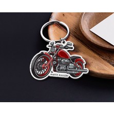 BK Gift Kişiye Özel Motorcu Temalı Ahşap Anahtarlık