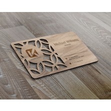 Bk Gift Kişiye Özel Logolu Ahşap Lazer Kesim Kartvizit (5 Adet)-5, Özel Ahşap Kartvizit, Kişiye Özel Kartvizit, Logolu Kartvizit, Lazer Kesim Ahşap Kartvizit