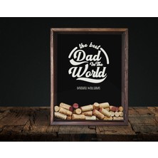 Bk Gift Kişiye Özel Isimli Babalar Günü Tasarımlı Bira Kapağı Koleksiyonu Ahşap Kumbara-7, Ev Hediyesi, Babaya Hediye