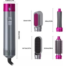 Ayaco Hot Air Styler 5 In 1 Saç Düzleştirici Profesyonel Saç Şekillendirici Fırça Taraklı Kurutma Makinesi