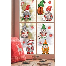 Kt Grup Yılbaşı Cüceler Yılbaşı Süsleri Pencere, Duvar Sticker Seti