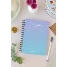 Deep Notebook Süresiz Planlayıcı Ajanda A5 Spiralli Renk Geçiş Yıldızlar Renkli Tasarım