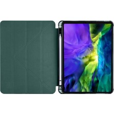 Z-Mobile Ipad Pro 4. Nesil 3. Nesil 11 Inç M2 2022 - 2021 Uyumlu Kılıf Standlı Akıllı Kapaklı Kalemlik Bölmeli Silikon Kılıf