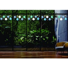 Yeni Yıl Merry Christmas Parti Malzemeleri Cam Duvar Sticker Setleri