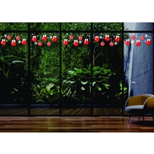 Yeni Yıl Merry Christmas Parti Malzemeleri Cam Duvar Sticker Setleri