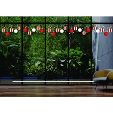 Yeni Yıl Merry Christmas Parti Malzemeleri Cam Duvar Sticker Setleri