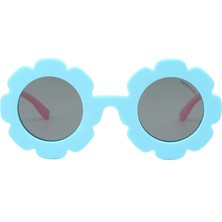 Despada Ds 2258 C4 Yuvarlak Mavi Pembe Çocuk Güneş Gözlüğü