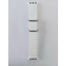 Decopratic Apple Watch Uyumlu Ocean Band 38/40/41 mm Beyaz