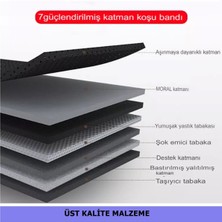 CK Spor Kolçaklı Katlanabilir 7 Katmanlı Koşu Bandı 110 kg Taşıma Kapasiteli Sessiz Portatif Yürüyüş Bandı CKS209