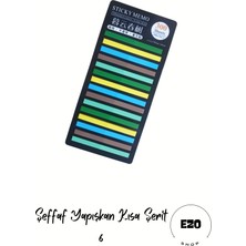 Ezoshop Kısa Serit Postit Seffaf Yapiskanli Not Kagidi Kirtasiye Post It - Kısa Şerit 6