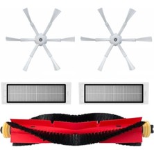 Srfn Ticaret Xiaomi Roborock S6 S6 Max S6 Max S60 Yeni Nesil 6 Kollu Yan Fırça Seti - 5 Parça
