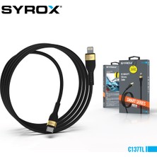 Syrox C137TT 60W Type-C To Type-C Ultra Hızlı Şarj & Data Kablosu - 60W 120CM Pd Type-C Kablo Data Transferi Destekli Dayanıklı Yumuşak Silikon C137TT