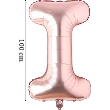 Tinky Winky Folyo Balon Büyük Boy Harf Helyum Balon 100  cm  Rosegold Renk Bride To Be Bekarlığa Veda