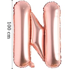 Tinky Winky Folyo Balon Büyük Boy Harf Helyum Balon 100  cm  Rosegold Renk Bride To Be Bekarlığa Veda