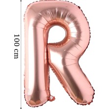 Tinky Winky Folyo Balon Büyük Boy Harf Helyum Balon 100  cm  Rosegold Renk Bride To Be Bekarlığa Veda