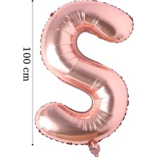 Tinky Winky Folyo Balon Büyük Boy Harf Helyum Balon 100  cm  Rosegold Renk Bride To Be Bekarlığa Veda