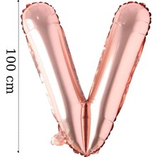 Tinky Winky Folyo Balon Büyük Boy Harf Helyum Balon 100  cm  Rosegold Renk Bride To Be Bekarlığa Veda