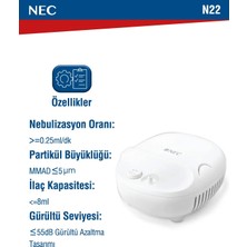 Nec Kompressör Nebülizatör Beyaz