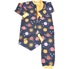 Swan Butik Kız Erkek Çocuk Paçalı Uyku Tulumu 2,5 Tog Iç Dışyüzeyi %100 Pamuk Penye gezegenli