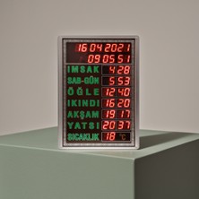 NAMAZ VAKİTLERİNİ GÖSTEREN UZAKTAN KUMANDA İLE KONTROL EDİLEN DİJİTAL CAMİİ İMSAKİYE VAKİTMATİK