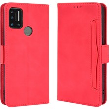 Yihang Boutique - 1383 Umidigi A7 Için Darbeye Dayanıklı Kart Tutuculu Telefon Kılıfı - Kırmızı (Yurt Dışından)