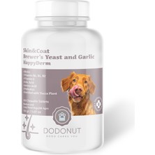 Dodonut Happyderm Köpekler Için Biotin Katkılı Deri ve Tüy Sağlığı Besin Takviyesi, 100 Adet Tablet