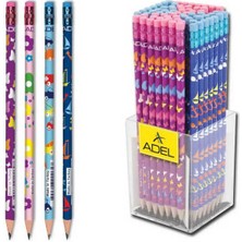 ADEL KİDS DESENLİ SİLGİLİ HB KURŞUN KALEM 10365