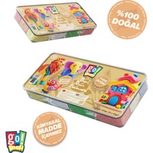 Go Toys Go Dough Doğal Oyun Hamuru 420GRAM (12ADET x 35GR) 6 Renk Uzun Ömürlü Saklama Kaplı